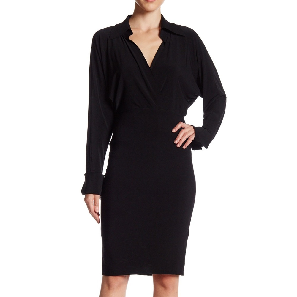 Norma Kamali Batwing Dress in Black